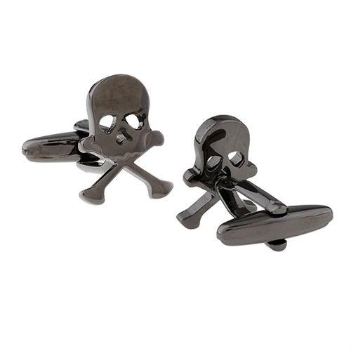 カフスボタン カフス ブラック スカル カフリンクス メンズアクセサリー |  | 03