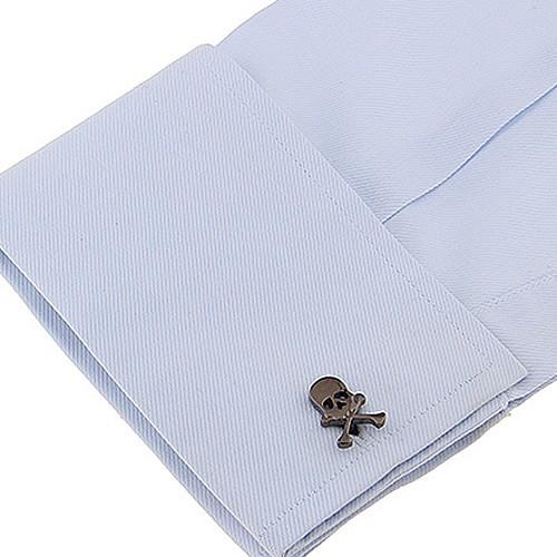 カフスボタン カフス ブラック スカル カフリンクス メンズアクセサリー |  | 04