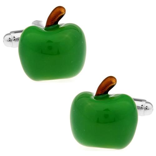 カフスボタン カフス グリーン アップル リンゴ カフリンクス メンズアクセサリー |  | 01