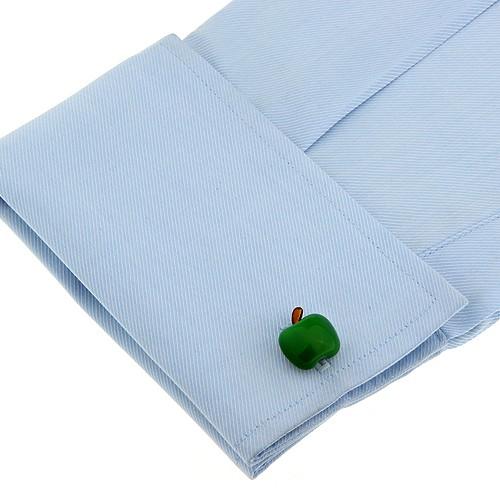 カフスボタン カフス グリーン アップル リンゴ カフリンクス メンズアクセサリー |  | 05