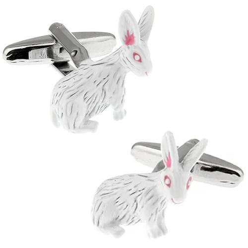 カフスボタン カフス 白うさぎ ラビット カフリンクス メンズアクセサリー |  | 01
