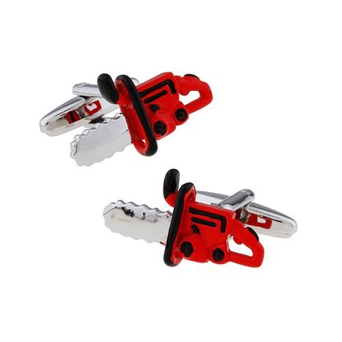 カフスボタン カフス チェーンソー 電動ノコギリ カフリンクス メンズアクセサリー |  | 02