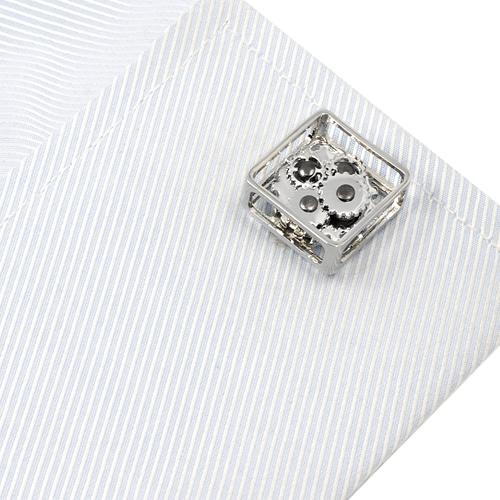 カフスボタン カフス シルバー コグ スチームパンク カフリンクス メンズアクセサリー |  | 04