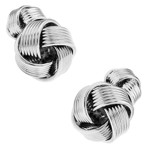 カフスボタン カフス シルバー ダブルフェイス  ライン ノット カフリンクス メンズアクセサリー |  | 01