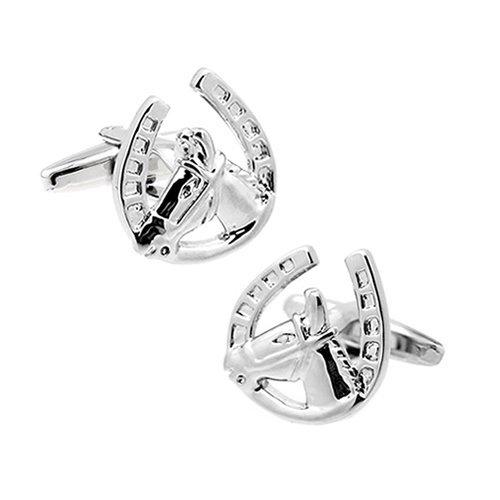 カフス ネクタイピン セット 馬 馬蹄 カフスボタン カフリンクス タイクリップ タイピン |  | 02