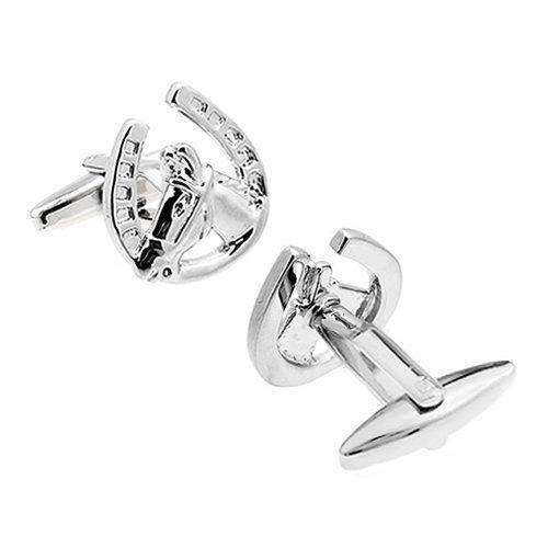 カフス ネクタイピン セット 馬 馬蹄 カフスボタン カフリンクス タイクリップ タイピン |  | 03