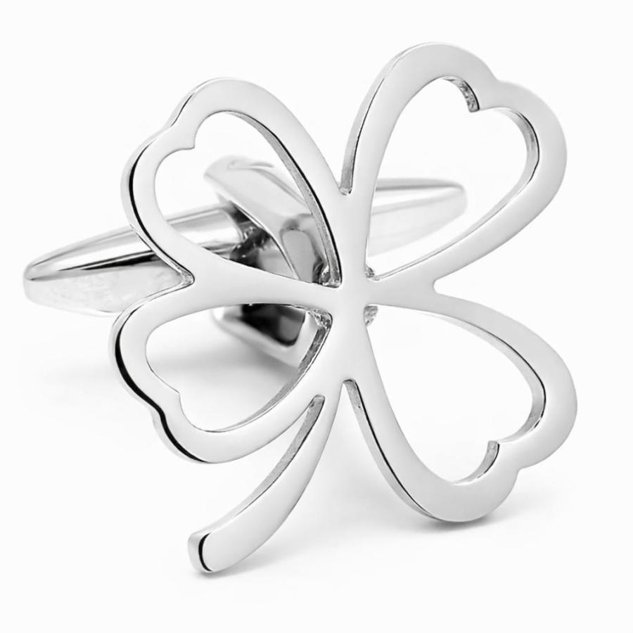 カフスボタン カフス 透かし 四つ葉のクローバー カフリンクス メンズアクセサリー |  | 02