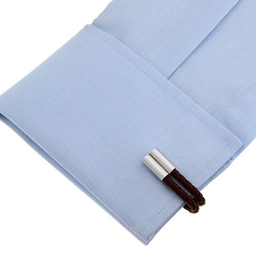 カフスボタン カフス ブラウン レザー ラップアラウンド カフリンクス メンズアクセサリー |  | 04