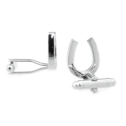 カフスボタン カフス シルバー クリスタル ホースシュー 馬蹄 蹄鉄 カフリンクス メンズアクセサリー |  | 03