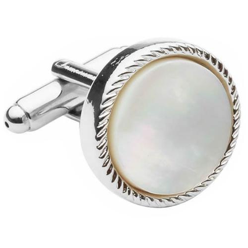 カフスボタン スタッドボタン セット シルバー リブ マザーオブパール カフス スタッズセット |  | 02