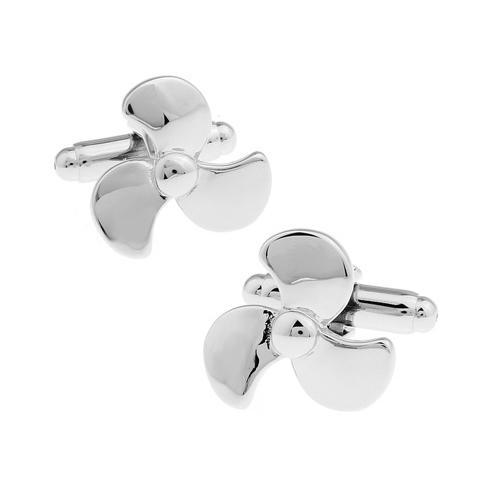 カフス ネクタイピン セット シルバー スクリュー プロペラ カフスボタン カフリンクス タイクリップ タイピン |  | 02