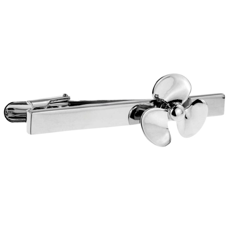 カフス ネクタイピン セット シルバー スクリュー プロペラ カフスボタン カフリンクス タイクリップ タイピン |  | 04