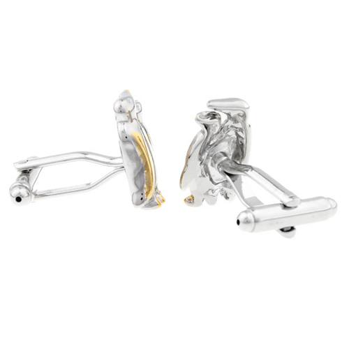 カフス ネクタイピン セット シルバー ゴールド ペンギン カフスボタン カフリンクス タイクリップ タイピン |  | 02