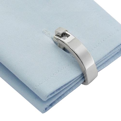 カフスボタン カフス シルバー ウェッジ ラップアラウンド カフリンクス メンズアクセサリー |  | 04