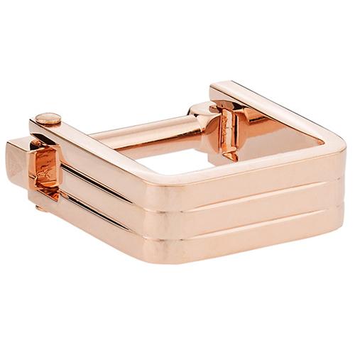 カフスボタン カフス ローズゴールド リブ スクエア ラップアラウンド カフリンクス メンズアクセサリー |  | 02