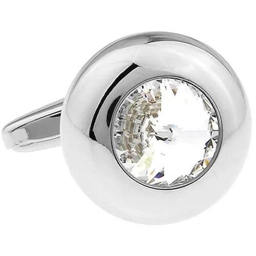 カフス ネクタイピン セット シルバー ラウンド クリスタル カフスボタン カフリンクス タイクリップ タイピン |  | 02