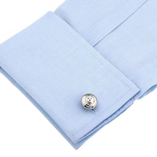 カフス ネクタイピン セット シルバー ラウンド クリスタル カフスボタン カフリンクス タイクリップ タイピン |  | 07