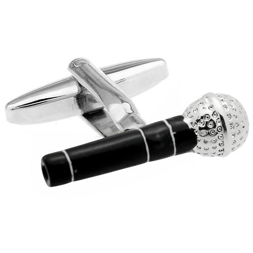 カフス ネクタイピン セット シルバー ブラック マイク カフスボタン カフリンクス タイクリップ タイピン |  | 02