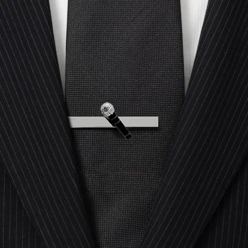 カフス ネクタイピン セット シルバー ブラック マイク カフスボタン カフリンクス タイクリップ タイピン |  | 07