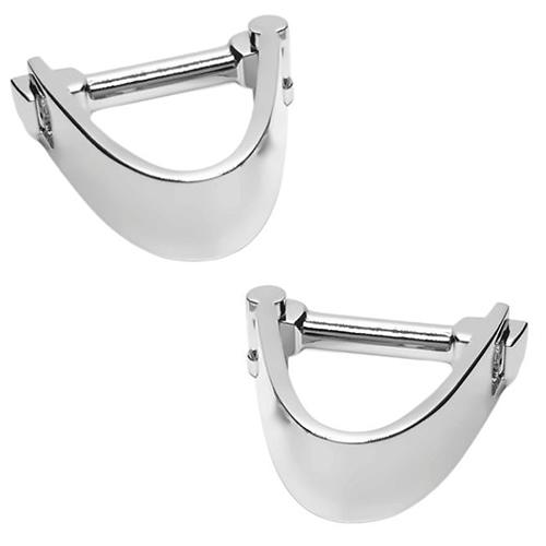 カフスボタン カフス シルバー シンプル ラップアラウンド カフリンクス メンズアクセサリー |  | 01