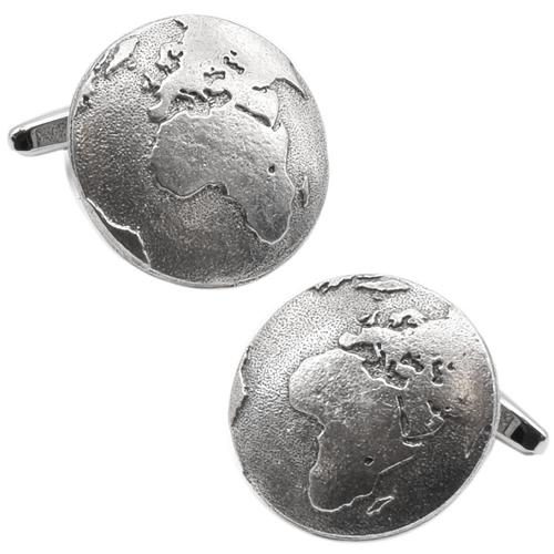 カフスボタン カフス シロメ製 プラネット アース 地球 カフリンクス メンズアクセサリー |  | 01