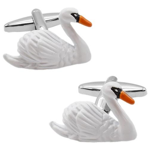 カフスボタン カフス スワン 白鳥 カフリンクス メンズアクセサリー |  | 01