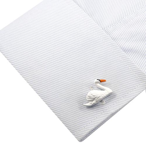 カフスボタン カフス スワン 白鳥 カフリンクス メンズアクセサリー |  | 05