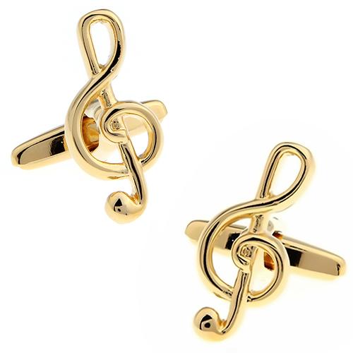 カフスボタン カフス ゴールド ト音記号 カフリンクス メンズアクセサリー |  | 01