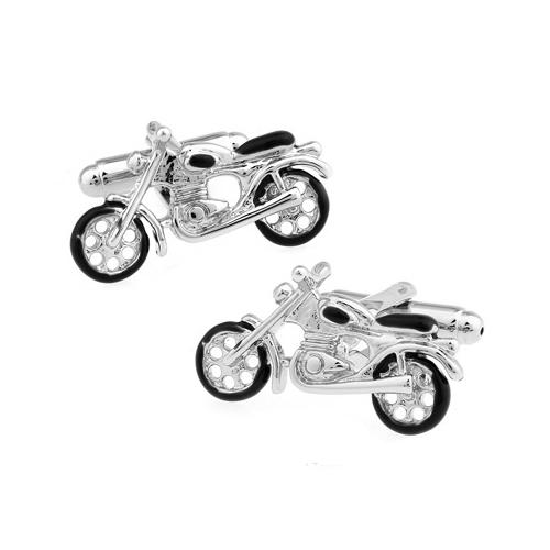 カフス ネクタイピン セット シルバー ブラック バイク カフスボタン カフリンクス タイクリップ タイピン |  | 02