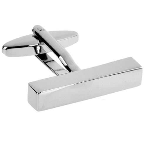 カフスボタン カフス シルバー キューボイド バー シンプル カフリンクス メンズアクセサリー |  | 02