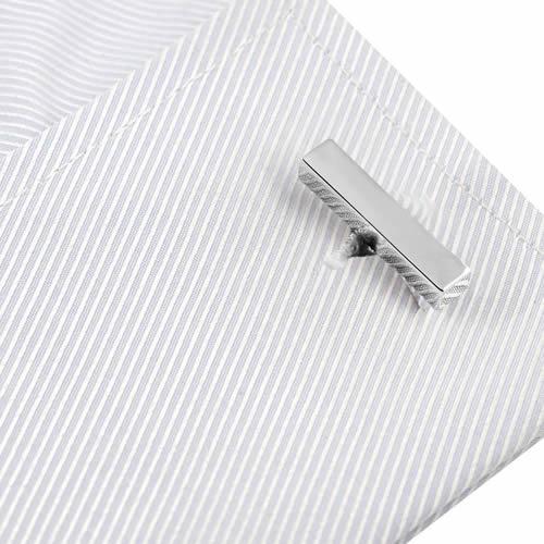 カフスボタン カフス シルバー キューボイド バー シンプル カフリンクス メンズアクセサリー |  | 04