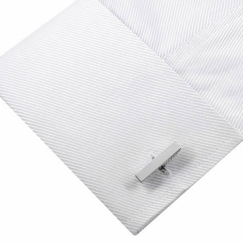 カフスボタン カフス シルバー キューボイド バー シンプル カフリンクス メンズアクセサリー |  | 05