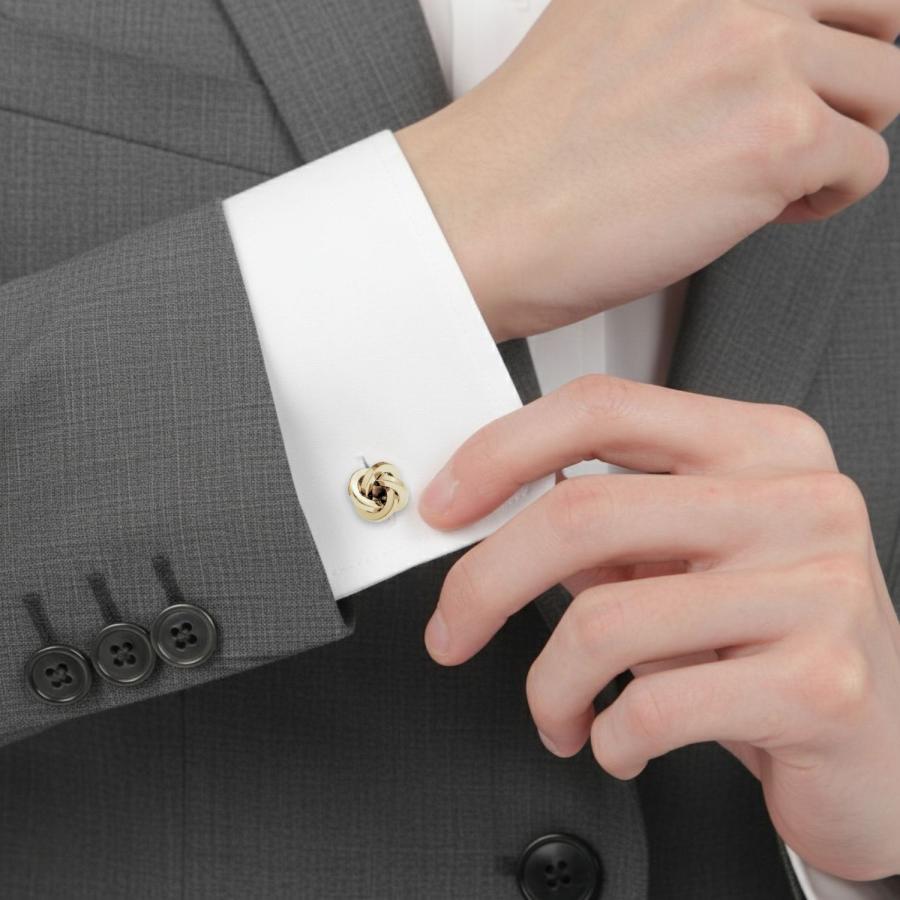 カフスボタン カフス ゴールド ループ ノット カフリンクス メンズアクセサリー |  | 05
