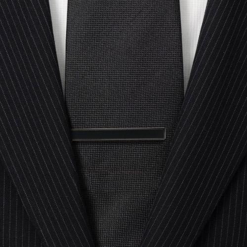 3カラーセット ネクタイピン シルバー ゴールド ガンメタル オニキス タイバー タイクリップ タイピン |  | 18