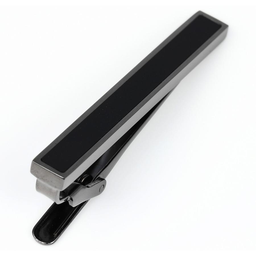 3カラーセット ネクタイピン シルバー ゴールド ガンメタル オニキス タイバー タイクリップ タイピン |  | 14