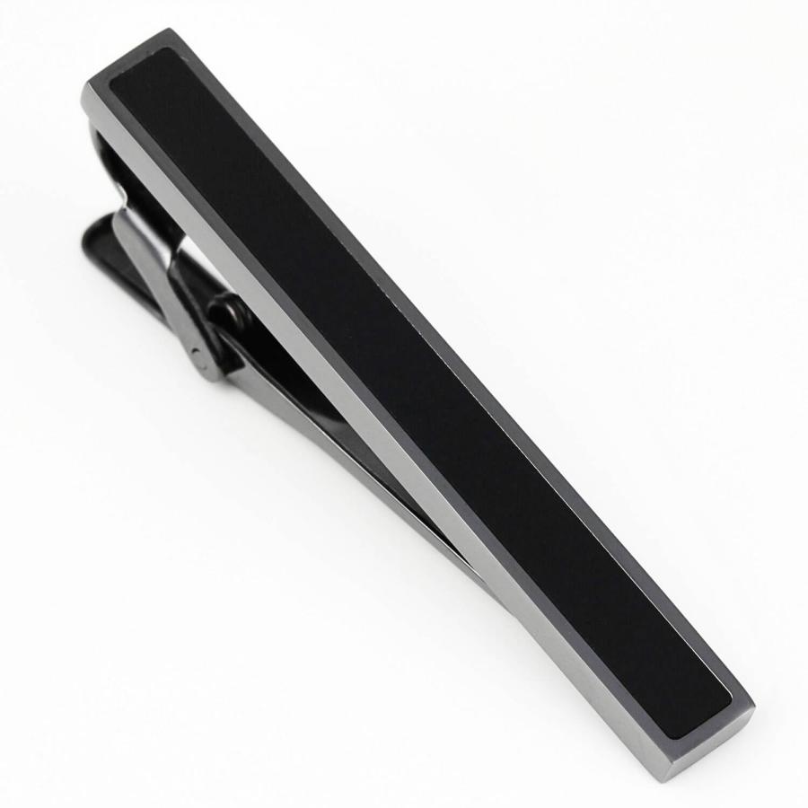 3カラーセット ネクタイピン シルバー ゴールド ガンメタル オニキス タイバー タイクリップ タイピン |  | 15