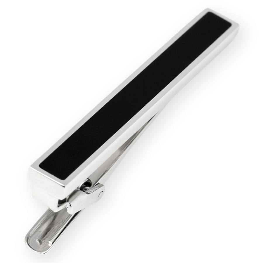 3カラーセット ネクタイピン シルバー ゴールド ガンメタル オニキス タイバー タイクリップ タイピン |  | 02