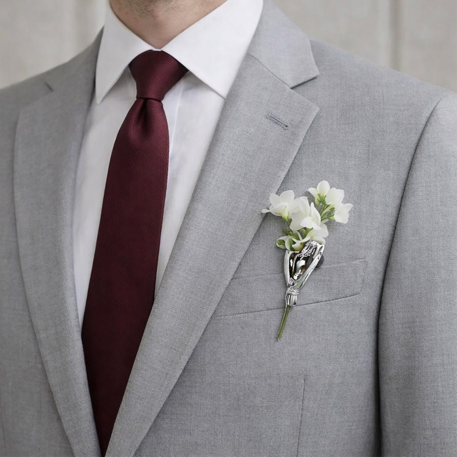 選べる６デザイン 身にまとう小さな花瓶 ピンズ 小枝 花束 一輪挿し フラワーベース ブローチ ラペルピン |  | 17