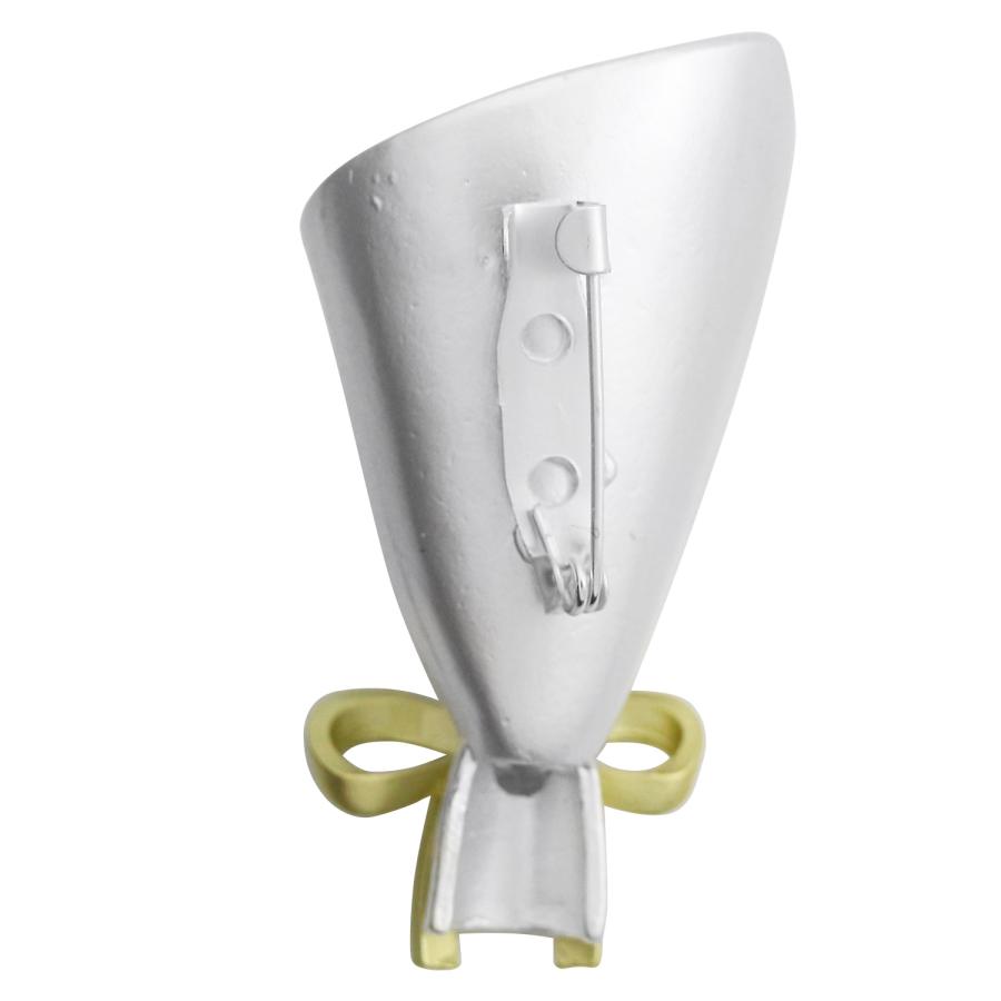 選べる６デザイン 身にまとう小さな花瓶 ピンズ 小枝 花束 一輪挿し フラワーベース ブローチ ラペルピン |  | 09