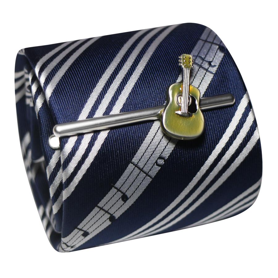 SWANK スワンク ギター 音符 ネクタイ ネクタイピン セット タイバー タイクリップ メンズアクセサリー |  | 02