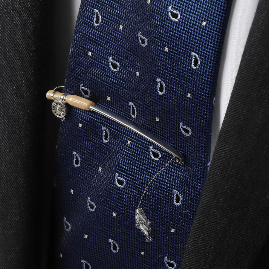 SWANK スワンク ブラウン 釣竿 魚 ネクタイ ネクタイピン セット タイバー タイクリップ メンズアクセサリー |  | 11