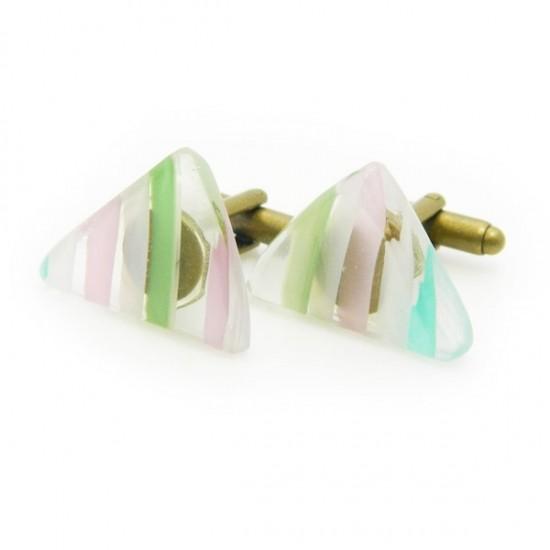 カフス カフスボタン オリジナル 手作り ガラス カフリンクス 積層sou024 |  | 01