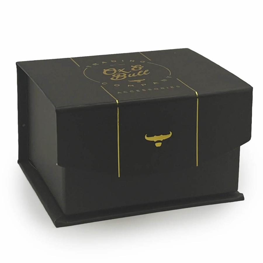 Ox & Bull のカフス・アクセサリーケース 黒 Ox & Bull Trading Co 変らない気持ち Always and Forever メッセージ