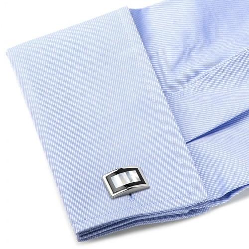 カフス カフスボタン オニキス & マザーオブパール カフリンクス Ox & Bull Trading Co オックスアンドブル |  | 04