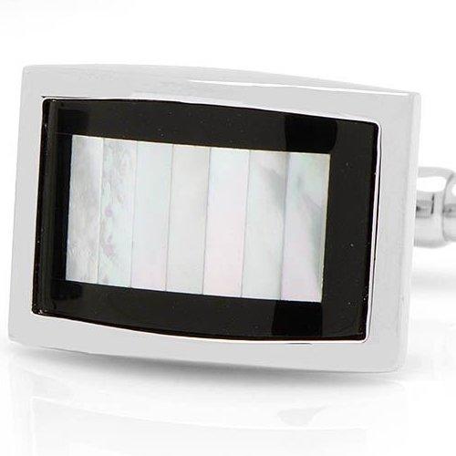 カフス カフスボタン オニキス & マザーオブパール カフリンクス Ox & Bull Trading Co オックスアンドブル |  | 03