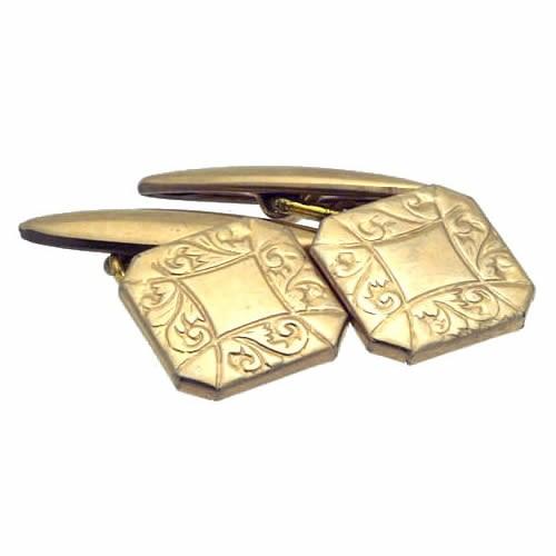 アンティーク カフス カフスボタン ゴールド アイビー #1593 カフリンクス |  | 01