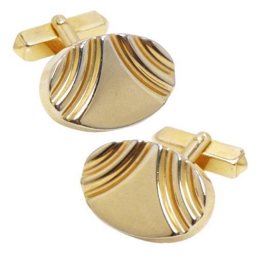 アンティーク カフス カフスボタン オーバル ゴールド SWANK #1740 カフリンクス |  | 01