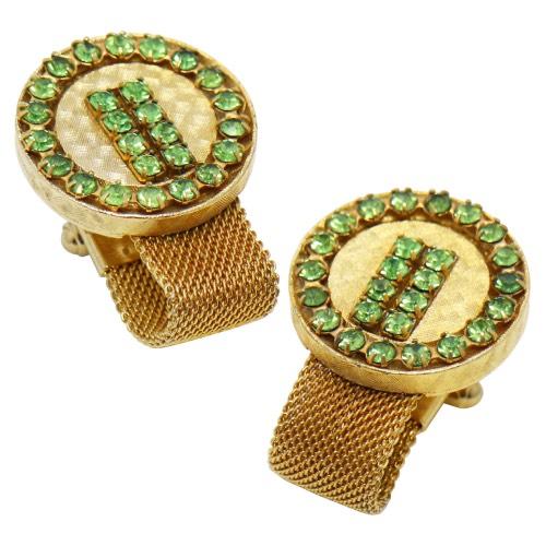 アンティーク カフス カフスボタン ラップアラウンド ストーン