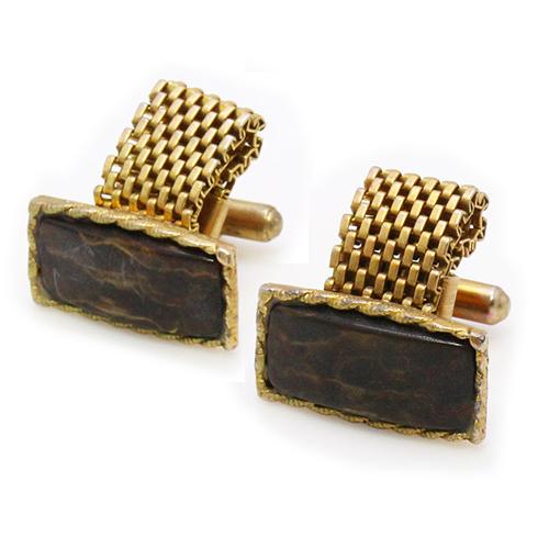 アンティーク カフス カフスボタン ラップアラウンド ゴールド #1754 カフリンクス |  | 02