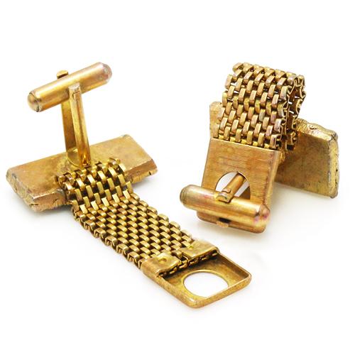 アンティーク カフス カフスボタン ラップアラウンド ゴールド #1754 カフリンクス |  | 03